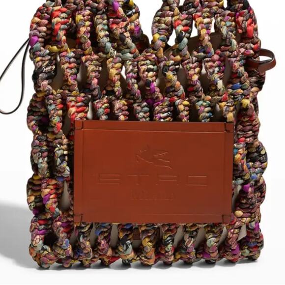 Etro Silk Braided Shoulder Bag Dna Retails $3,010 Rare - Picture 2 of 15